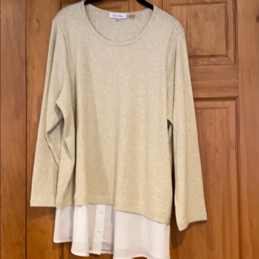 Calvin Klein Gold shiney sweater
